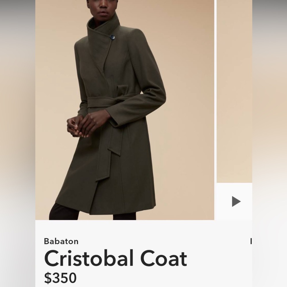 Aritzia Babaton Cristobal Coat size XS